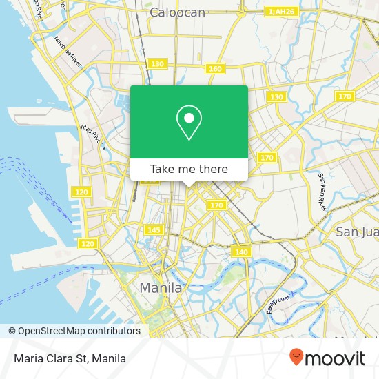 Maria Clara St map