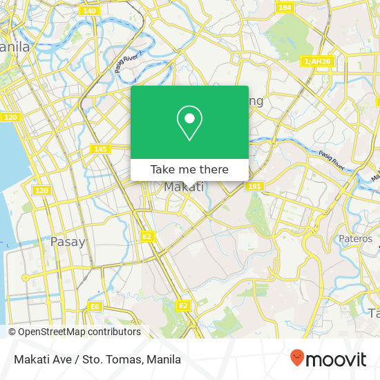 Makati Ave / Sto. Tomas map