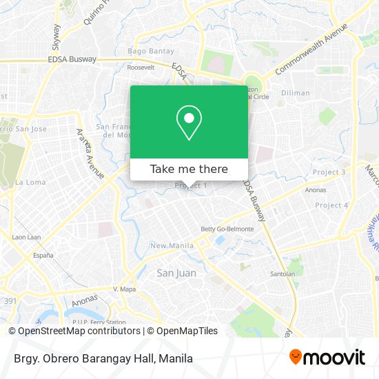 Brgy. Obrero Barangay Hall map