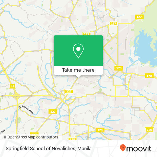 Springfield School of Novaliches map