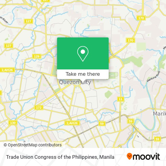 Trade Union Congress of the Philippines map