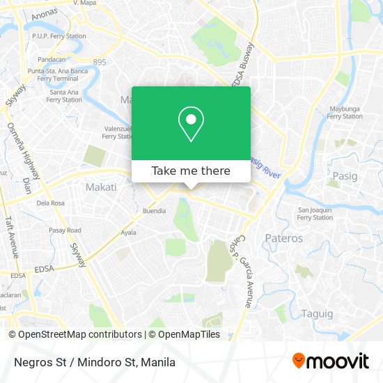 Negros St / Mindoro St map