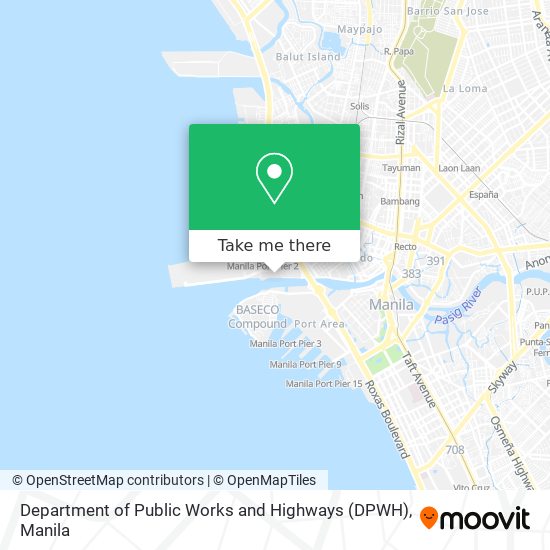 Department of Public Works and Highways (DPWH) map