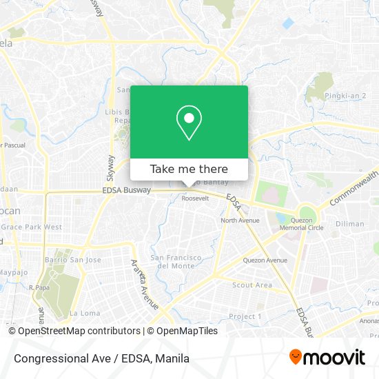 Congressional Ave / EDSA map