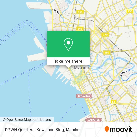 DPWH Quarters, Kawilihan Bldg map