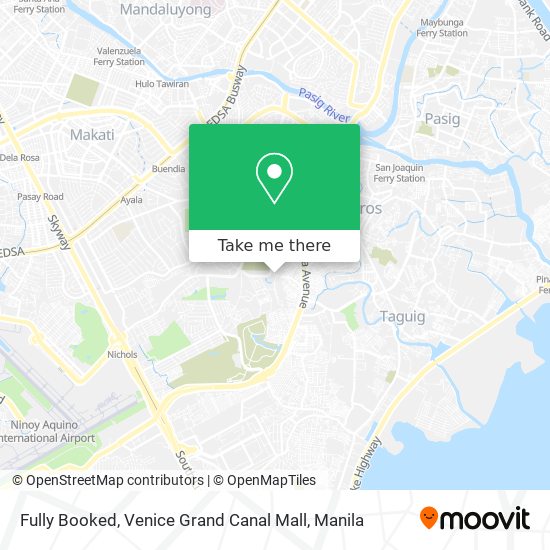 Fully Booked, Venice Grand Canal Mall map