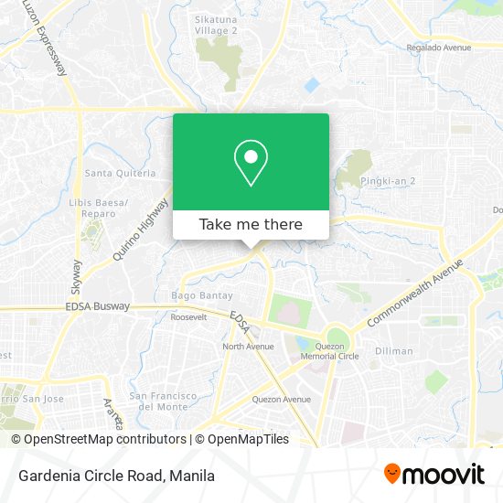 Gardenia Circle Road map