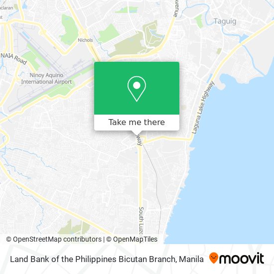 Land Bank of the Philippines Bicutan Branch map