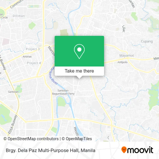 Brgy. Dela Paz Multi-Purpose Hall map