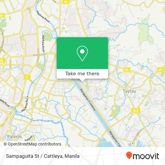 Sampaguita St / Cattleya map