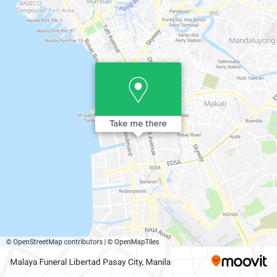 Malaya Funeral Libertad Pasay City map