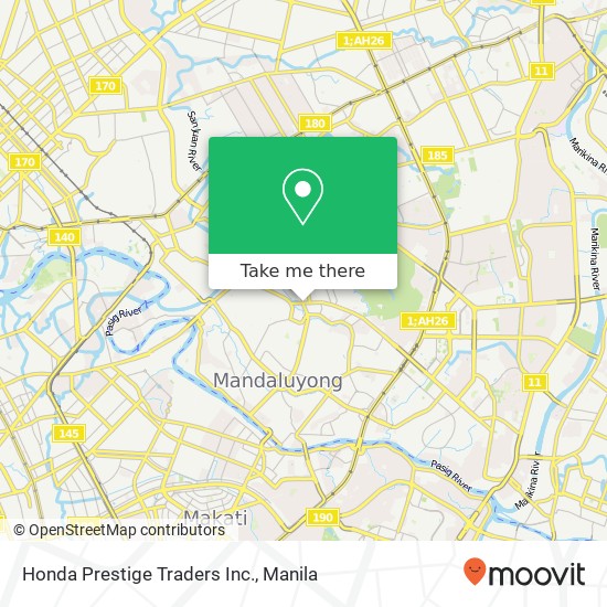 Honda Prestige Traders Inc. map