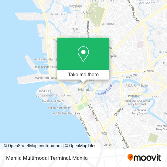 Manila Multimodal Terminal map