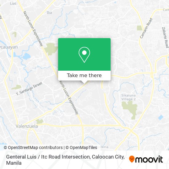 Genteral Luis / Itc Road Intersection, Caloocan City map