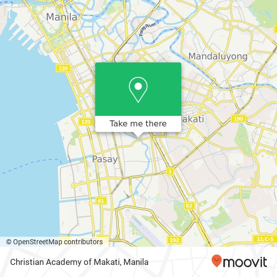 Christian Academy of Makati map