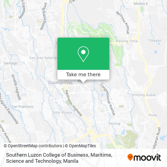 Southern Luzon College of Business, Maritime, Science and Technology map