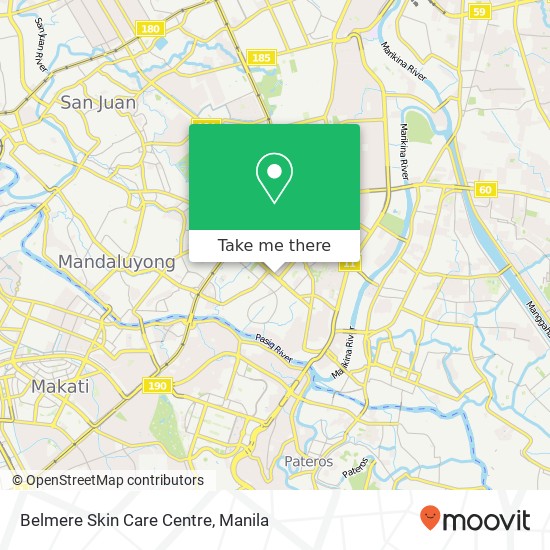 Belmere Skin Care Centre map