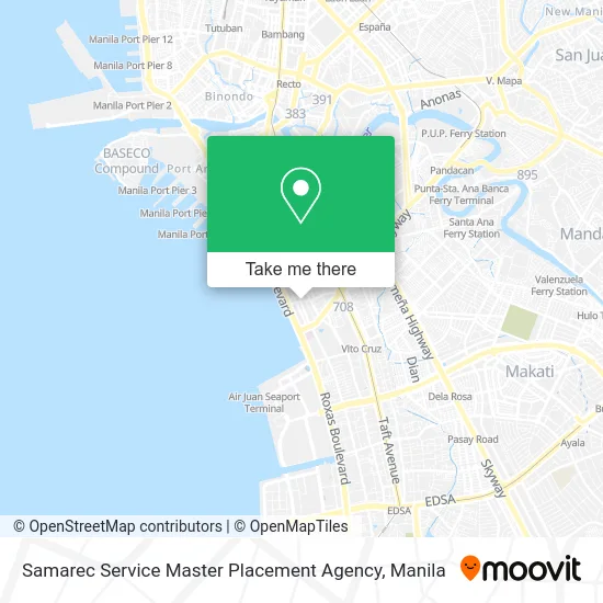 Samarec Service Master Placement Agency map