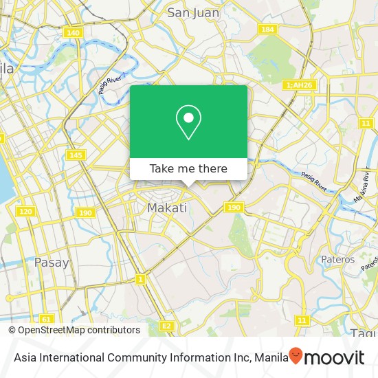 Asia International Community Information Inc map