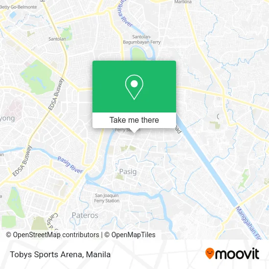 Tobys Sports Arena map
