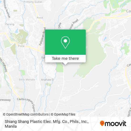 Shiang Shang Plastic Elec. Mfg. Co., Phils., Inc. map