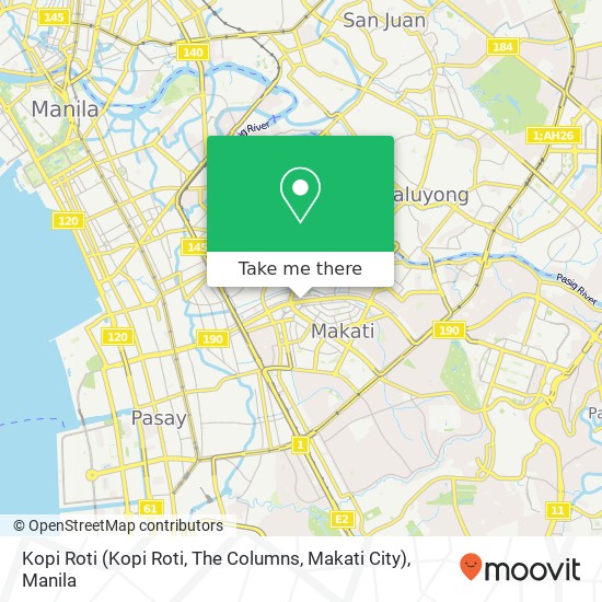 Kopi Roti (Kopi Roti, The Columns, Makati City) map