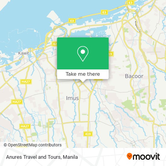 Anures Travel and Tours map