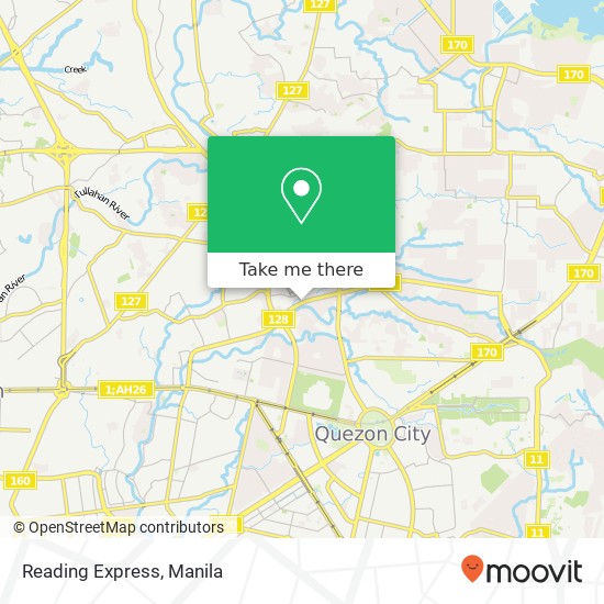 Reading Express map