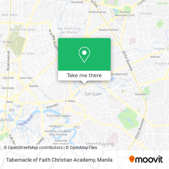 Tabernacle of Faith Christian Academy map