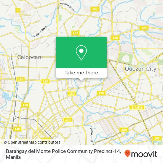 Barangay del Monte Police Community Precinct-14 map