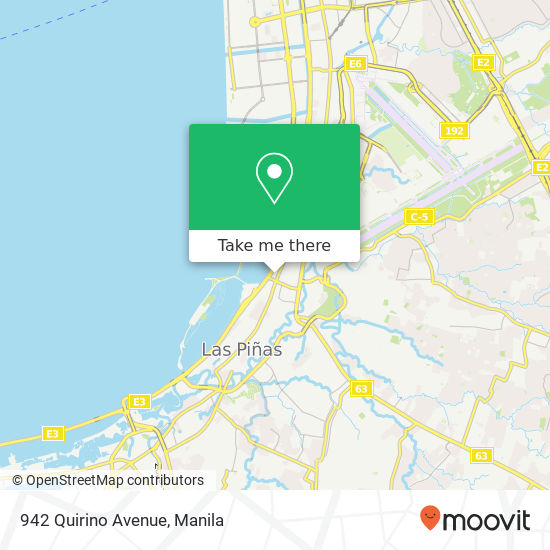 942 Quirino Avenue map
