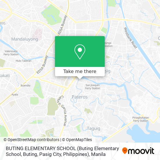 BUTING ELEMENTARY SCHOOL (Buting Elementary School, Buting, Pasig City, Philippines) map