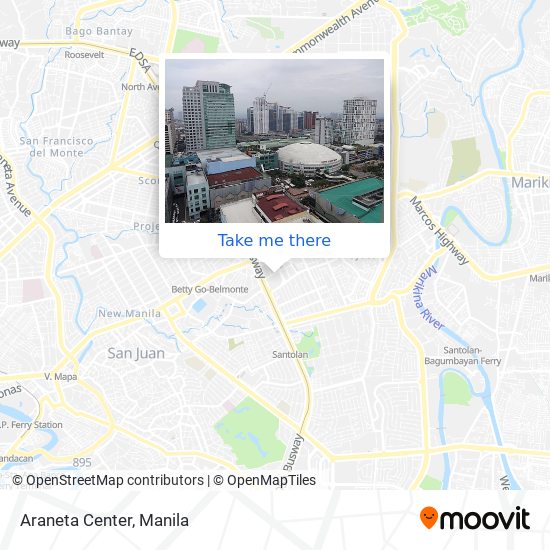 Araneta Center map