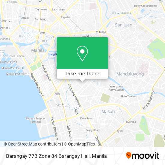 Barangay 773 Zone 84 Barangay Hall map