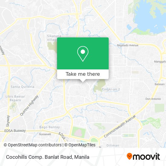 Cocohills Comp. Banlat Road map