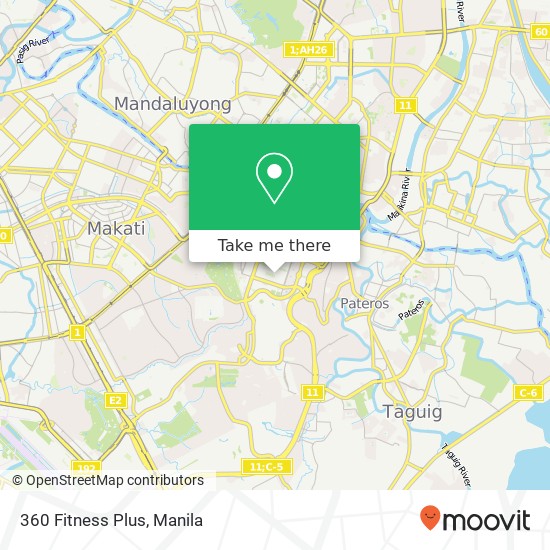 360 Fitness Plus map