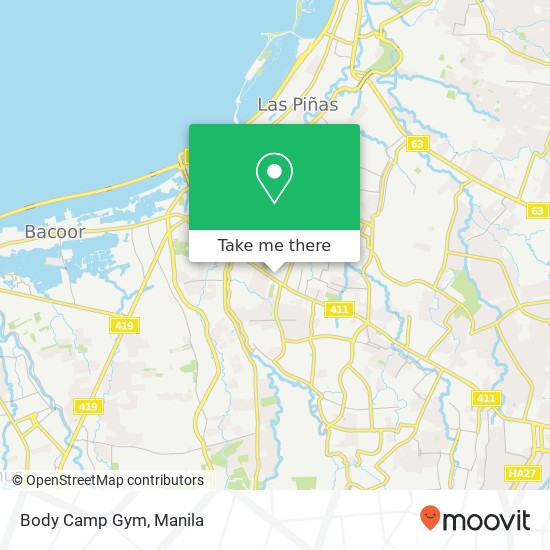 Body Camp Gym map