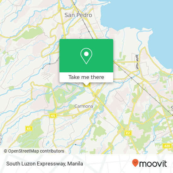 South Luzon Expressway map