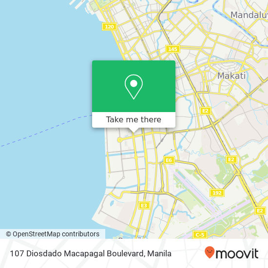 107 Diosdado Macapagal Boulevard map