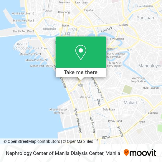 Nephrology Center of Manila Dialysis Center map