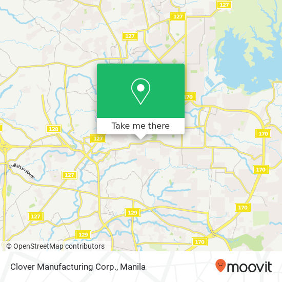Clover Manufacturing Corp. map