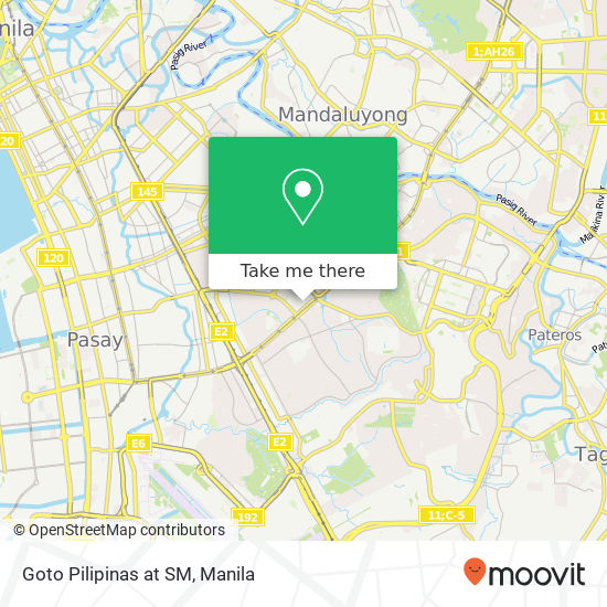 Goto Pilipinas at SM map