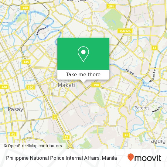 Philippine National Police Internal Affairs map