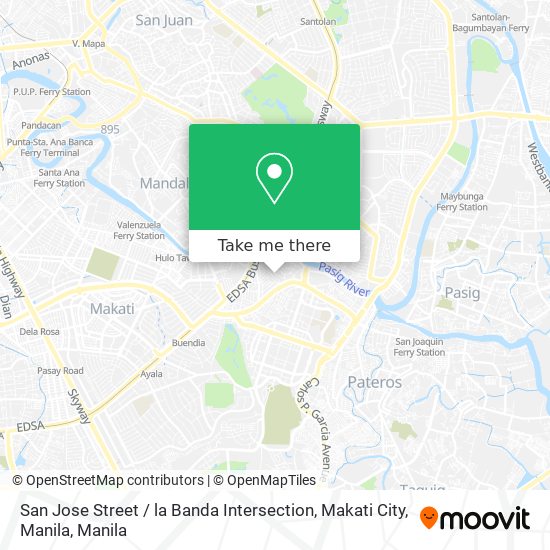 San Jose Street / la Banda Intersection, Makati City, Manila map