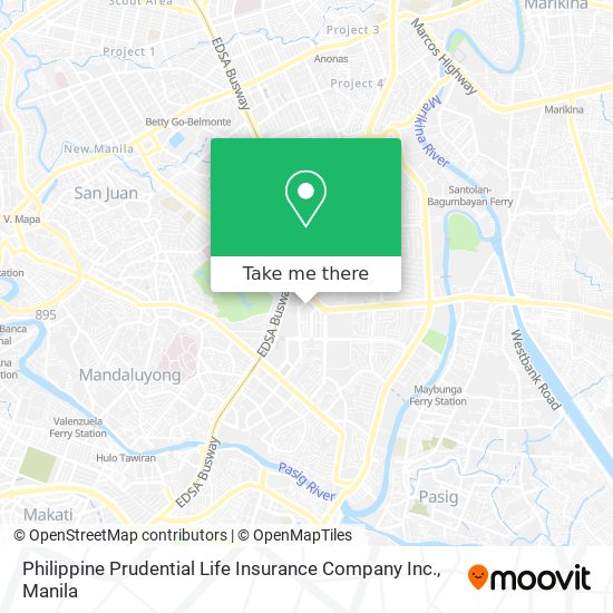 Philippine Prudential Life Insurance Company Inc. map