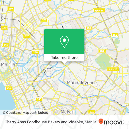 Cherry Anns Foodhouse Bakery and Videoke map