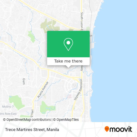 Trece Martires Street map