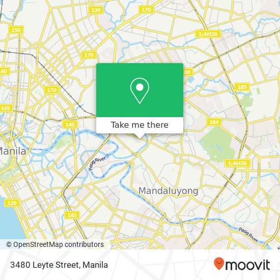 3480 Leyte Street map