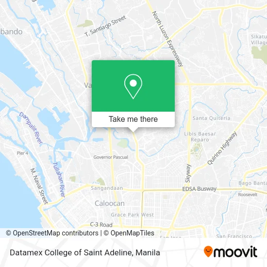 Datamex College of Saint Adeline map