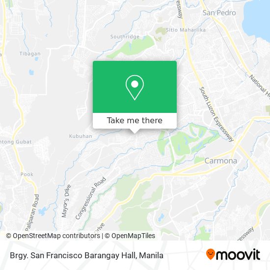 Brgy. San Francisco Barangay Hall map